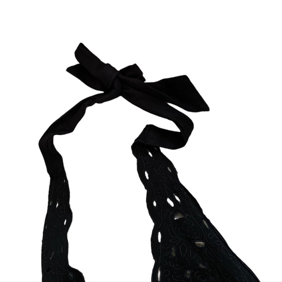 Vintage halter mini dress with eyelet detail - Picture 4 of 10